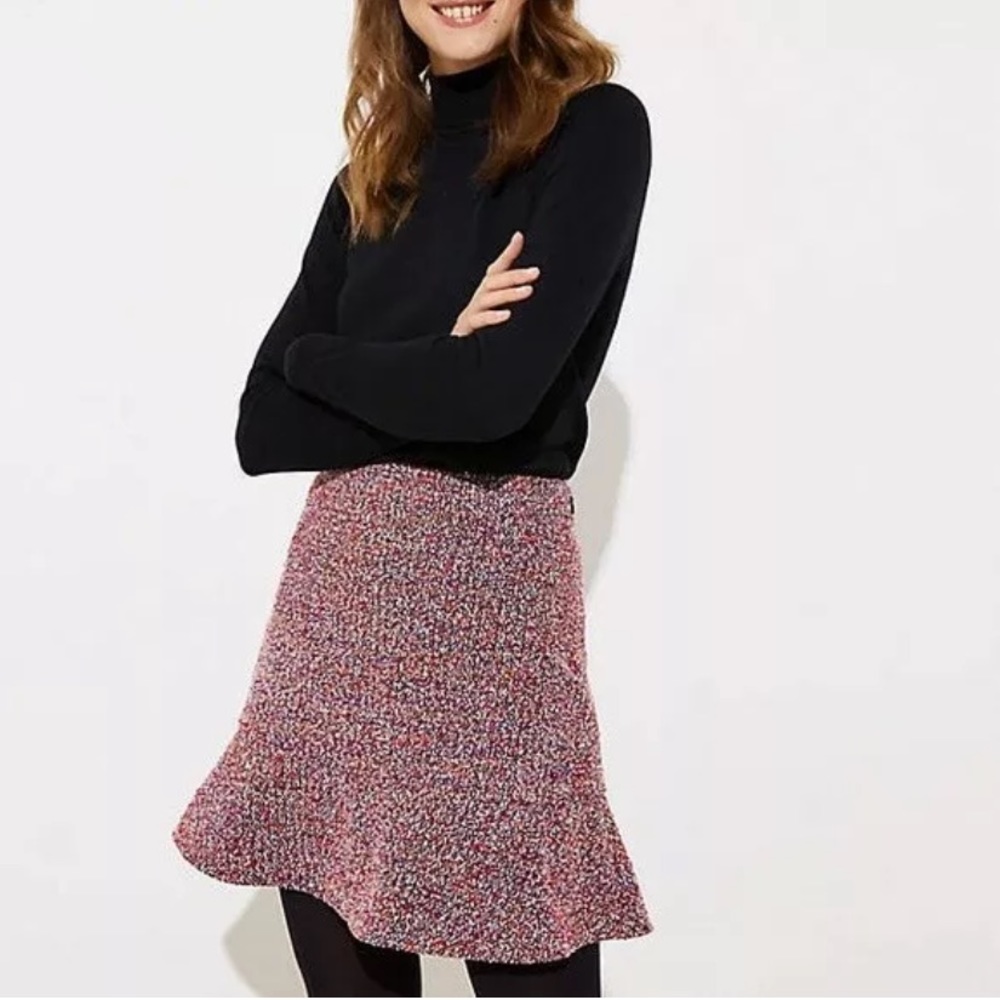 Loft Tweed Flippy Skirt